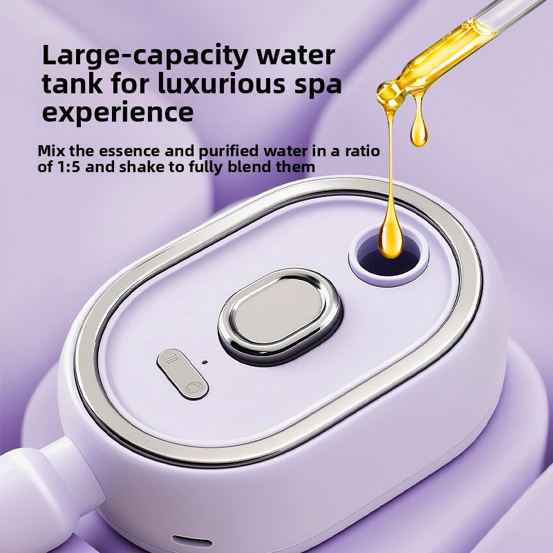 The SleekHydrate™ Nano-Mist & Scalp Massage Detangling Brush