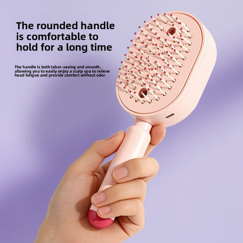 The SleekHydrate™ Nano-Mist & Scalp Massage Detangling Brush